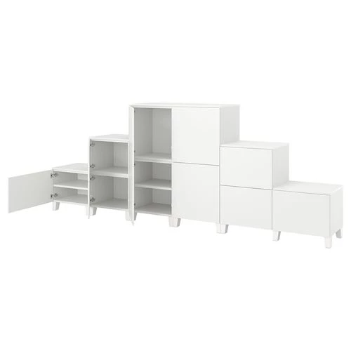 Платяной шкаф PLATSA/IKEA/ ПЛАТСА ИКЕА,360x42x133, белый (изображение №1)