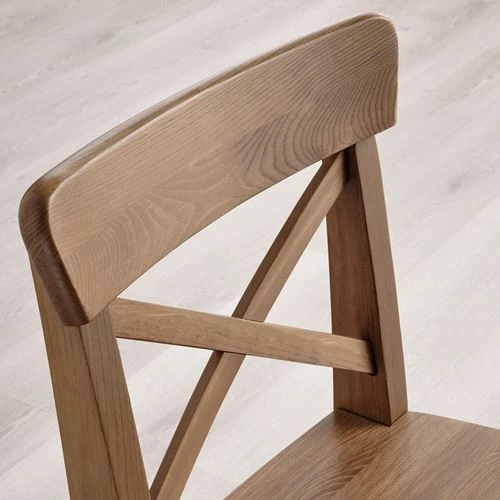 Барный стул - IKEA INGOLF/ИКЕА ИНГОЛЬФ, 39х45х93см, морилка/антик (изображение №10)