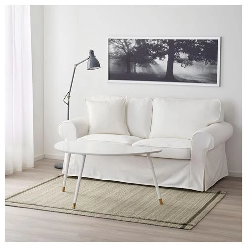 Ковер ручной работы - IKEA HÖJET/HOJET/ХОДЖЕТ ИКЕА, 195х133 см, серо-зеленый (изображение №3)
