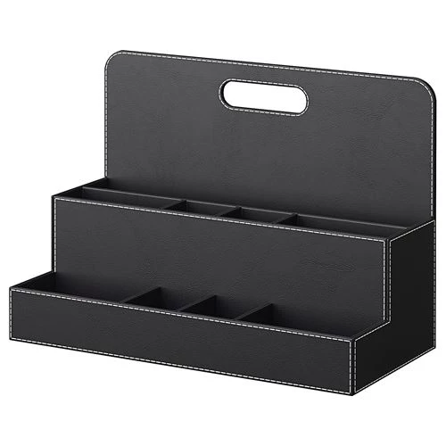 Органайзер для канцелярских принадлежностей - IKEA RISSLA, 32x16x23 см, черный,  РИССЛА ИКЕА (изображение №1)