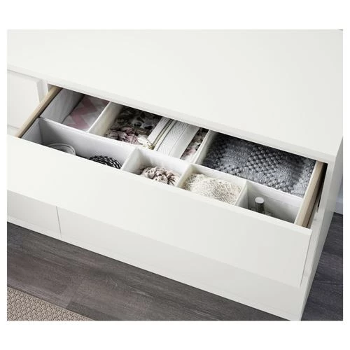 Комплект мебели д/спальни  - IKEA MALM/LURÖY/LUROY, 160х200см, белый, МАЛЬМ/ЛУРОЙ ИКЕА (изображение №8)