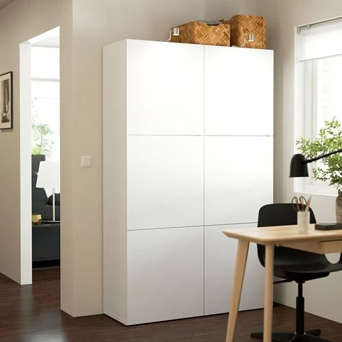 Комбинация для хранения - IKEA BESTÅ/BESTA /Беста/Бесто ИКЕА, 120x40x192 см, белый, (изображение №3)