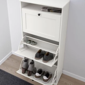 Обувница - IKEA BRUSALI, 130х30 см, белый, БРУСАЛИ ИКЕА
