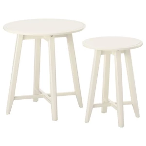 Столик придиванный - IKEA KRAGSTA, 35х45/49х51 см, белый, КРАГСТА ИКЕА