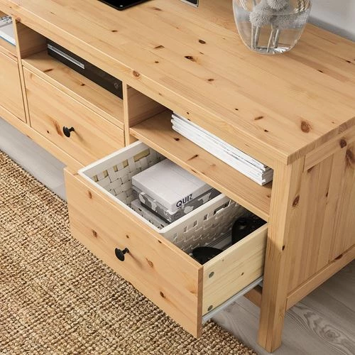 Тумба под ТВ - IKEA HEMNES, 47x57x148 см, коричневый, Хемнэс ИКЕА (изображение №3)