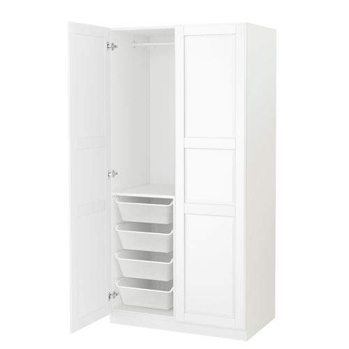 Гардероб - IKEA PAX/TYSSEDAL / ПАКС/ТИССЕДАЛЬ ИКЕА, 100x60x201 см,белый