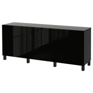 Комбинация для хранения - IKEA BESTÅ/BESTA, 180x42x74 см, черный, Беста/Бесто ИКЕА