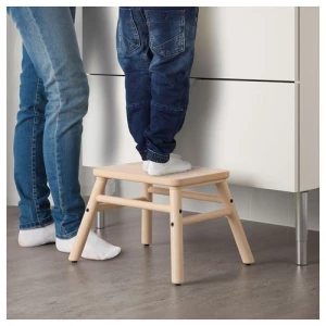 Табурет - IKEA VILTO/ВИЛЬТО ИКЕА, 25х32х40 см, дерево бежевый,