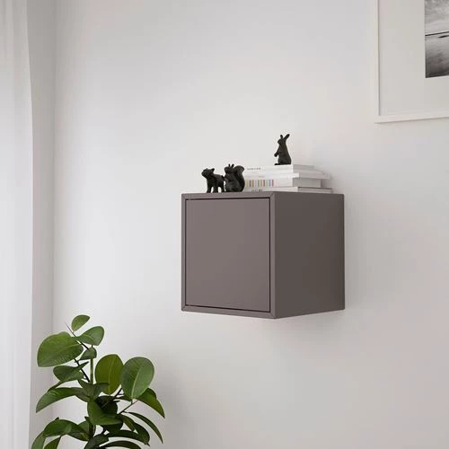 Настенный стеллаж - IKEA EKET, 35x35x35 см, темно-серый, ЭКЕТ ИКЕА (изображение №4)