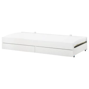 Кровать одноярусная - IKEA SLÄKT/LURÖY, 90x200 см, белый, ИКЕА