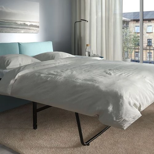 Диван-кровать 3-местный - IKEA VIMLE, 275х98/241х83 см, голубой, ВИМЛЕ ИКЕА (изображение №5)