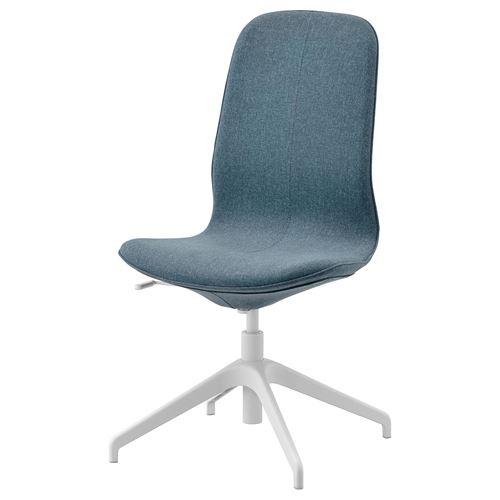 Офисный стул - IKEA LÅNGFJÄLL/LANGFJALL, 68x68x104см, синий, ЛЭНГФЬЮЭЛЛЬ ИКЕА