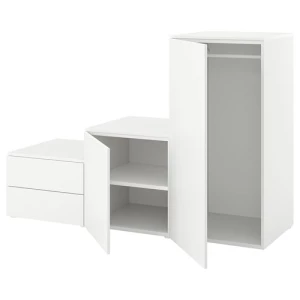 Платяной шкаф - IKEA PLATSA/FONNES  / ПЛАТСА/ФОННЕС ИКЕА, 180x57x123, белый