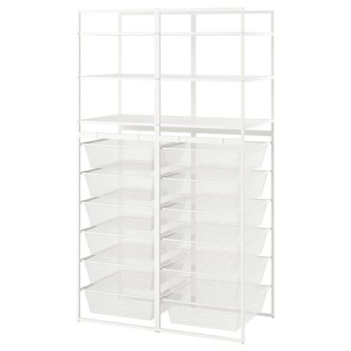 Стеллаж - IKEA JONAXEL, 99х51х173 см, белый, ЙОНАКСЕЛЬ ИКЕА (изображение №1)