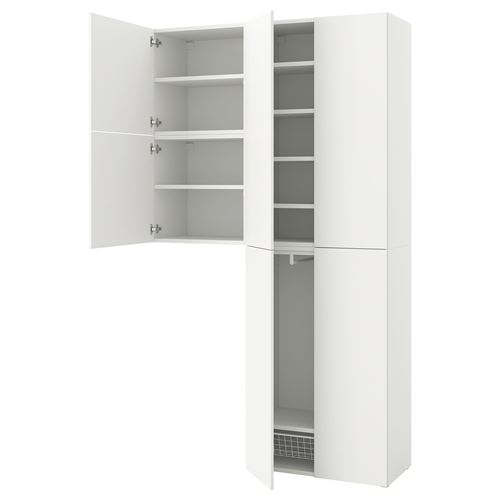 Гардероб - IKEA PLATSA, 42x140x241 см, белый ПЛАТСА ИКЕА