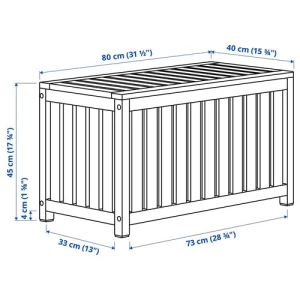 Ящик для хранения - NÄMMARÖ/NAMMARO, 80x40x45 см, коричневый, ИКЕА