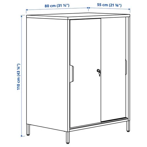 Шкаф-купе - IKEA TROTTEN, белый, 80х55х110 см, ТРОТТЕН ИКЕА (изображение №8)