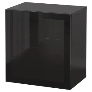 Навесной шкаф - IKEA BESTÅ/BESTA, 60x42x64 см, черный, Бесто ИКЕА