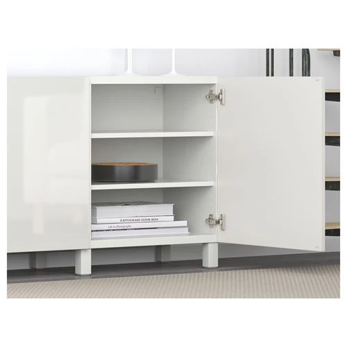 Комбинация для хранения - IKEA BESTÅ/BESTA/ БЕСТО /БЕСТА ИКЕА, 180x40x73 см, белый (изображение №4)