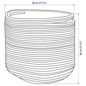 Сумка для хранени - IKEA STRANDSKATA, 30х30 см, разноцветный, ИКЕА