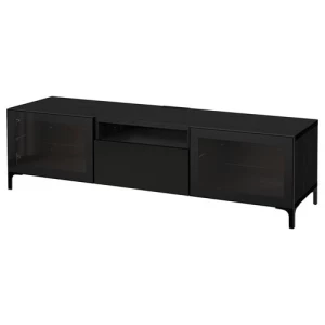 Тумба под ТВ - IKEA BESTÅ/BESTA, 180x42x48 см, черный, Бесто ИКЕА