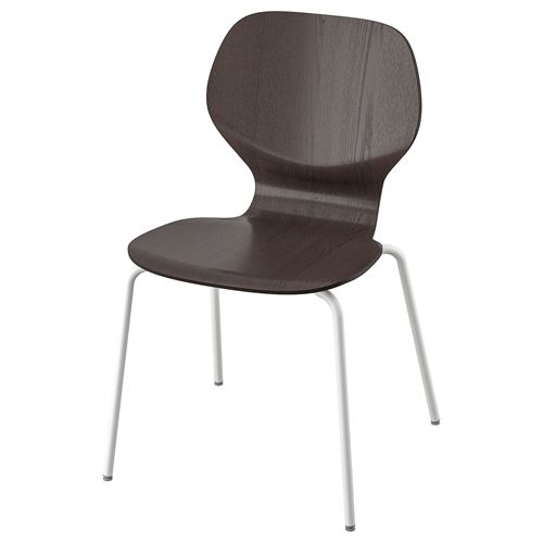 Стул - IKEA SIGTRYGG/SEFAST, 82х52х50 см, темно-коричневый/белый, ИКЕА