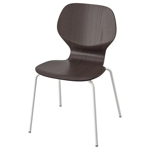 Стул - IKEA SIGTRYGG/SEFAST, 82х52х50 см, темно-коричневый/белый, ИКЕА (изображение №1)