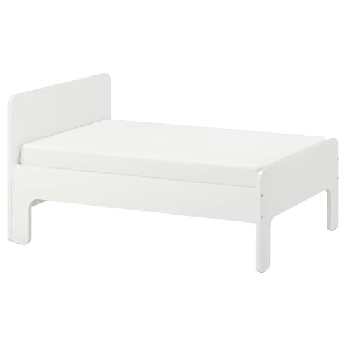 Кровать одноярусная - IKEA SLÄKT/LURÖY, 80x200 см, белый, ИКЕА (изображение №1)