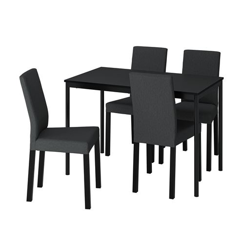Обеденный набор - SANDSBERG/KÄTTIL/KАTTIL IKEA/  САНДСБЕРГ / КЭТТИЛ ИКЕА,  73х67 см, черный