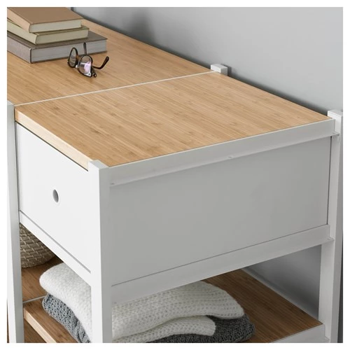 Полка - IKEA ELVARLI/ЭЛВАРЛИ ИКЕА, 51х40х2,5 см, светло-коричневый (изображение №3)