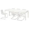 Стол и 6 стульев - IKEA EKEDALEN/TOBIAS, 180/240х90 см, белый, ЭКЕДАЛЕН/ТОБИАС ИКЕА