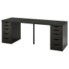 Письменный стол - IKEA LAGKAPTEN/ALEX, 200x60 см, черный, Алекс/Лагкаптен ИКЕА