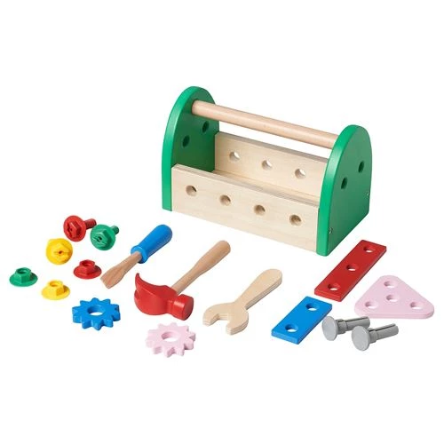 Набор игрушечных инструментов из 13 предметов - IKEA BLOMFLUGA, разноцветный ИКЕА (изображение №1)