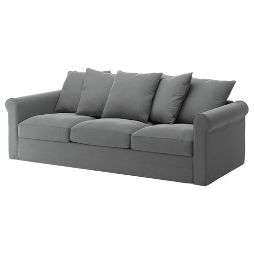 3-местный диван - IKEA GRÖNLID/GRONLID,  98x247см, серый, ГРОНЛИД ИКЕА (изображение №1)