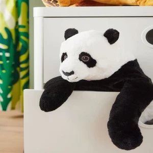 Мягкая игрушка - IKEA DJUNGELSKOG, 47 см, белый/черный ДЬЮНГЕЛЬСКОГ ИКЕА