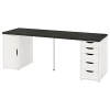 Письменный стол - IKEA ALEX, 200x60 см, белый, Алекс ИКЕА