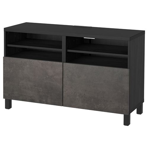 Тумба под ТВ - IKEA BESTÅ/BESTA, 120x40x74 см, черный, Бесто ИКЕА