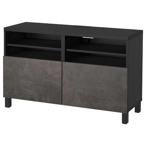 Тумба под ТВ - IKEA BESTÅ/BESTA, 120x40x74 см, черный, Бесто ИКЕА (изображение №1)