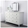Комод с 8 ящиками - IKEA HEMNES, 96x160 см, белый, Хемнэс ИКЕА (изображение №2)