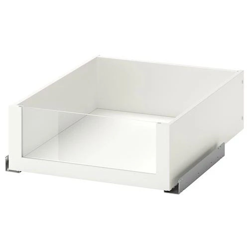 Ящик с фронтальной панелью - IKEA KOMPLEMENT, 50x58 см, белый КОМПЛИМЕНТ ИКЕА (изображение №1)