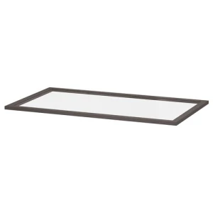 Полка стеклянная - IKEA KOMPLEMENT, 100x58 см, темно-серый КОМПЛИМЕНТ ИКЕА