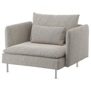 Кресло - IKEA SÖDERHAMN/SODERHAMN, 105х99х83 см, серый, СЁДЕРХАМН ИКЕА