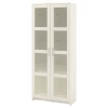 Шкаф-витрина - IKEA BRIMNES, 80х190 см, белый, БРИМНЭС/БРИМНЕС ИКЕА
