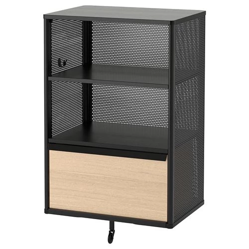 Модуль для хранения - IKEA BEKANT, 61х101 см, черная сетка БЕКАНТ ИКЕА (изображение №1)