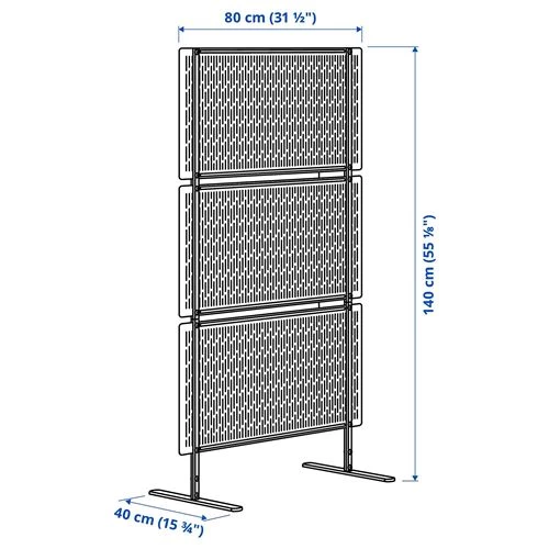 Комнатная перегородка - LUNGÖN IKEA/ЛУНГОН ИКЕА, 40х80х140 см, белый (изображение №6)