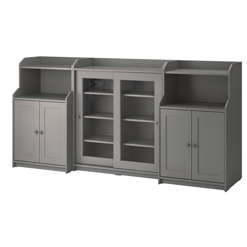 Консольный стол - IKEA HAUGA/ХАЮГА ИКЕА, 116х46х244 см, серый