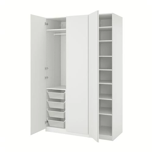 Гардероб - IKEA PAX/VIKANES/ПАКС/ВИКАНЕС ИКЕА, 150x60x236 см, белый (изображение №1)