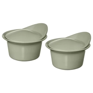 Блюдо для запекания/сервировки - IKEA FARGKLAR/FÄRGKLAR, 15x13 см, светло-зеленый ФЭРГКЛАР ИКЕА