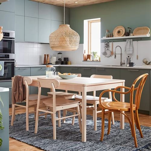 Обеденный набор - RÖNNINGE /RÖNNINGE  IKEA/  РЁННИНГЕ  ИКЕА,  75х90 см, под беленый дуб (изображение №3)