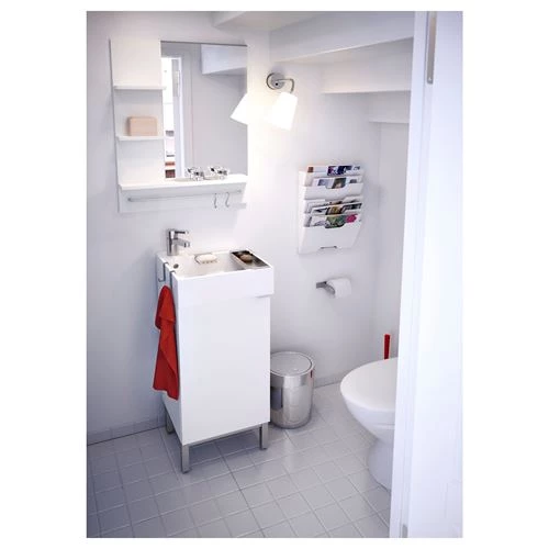 Корзина для мусора - IKEA SÄVERN/SAVERN, 5л, серебристый, СЭВЕРН ИКЕА (изображение №3)